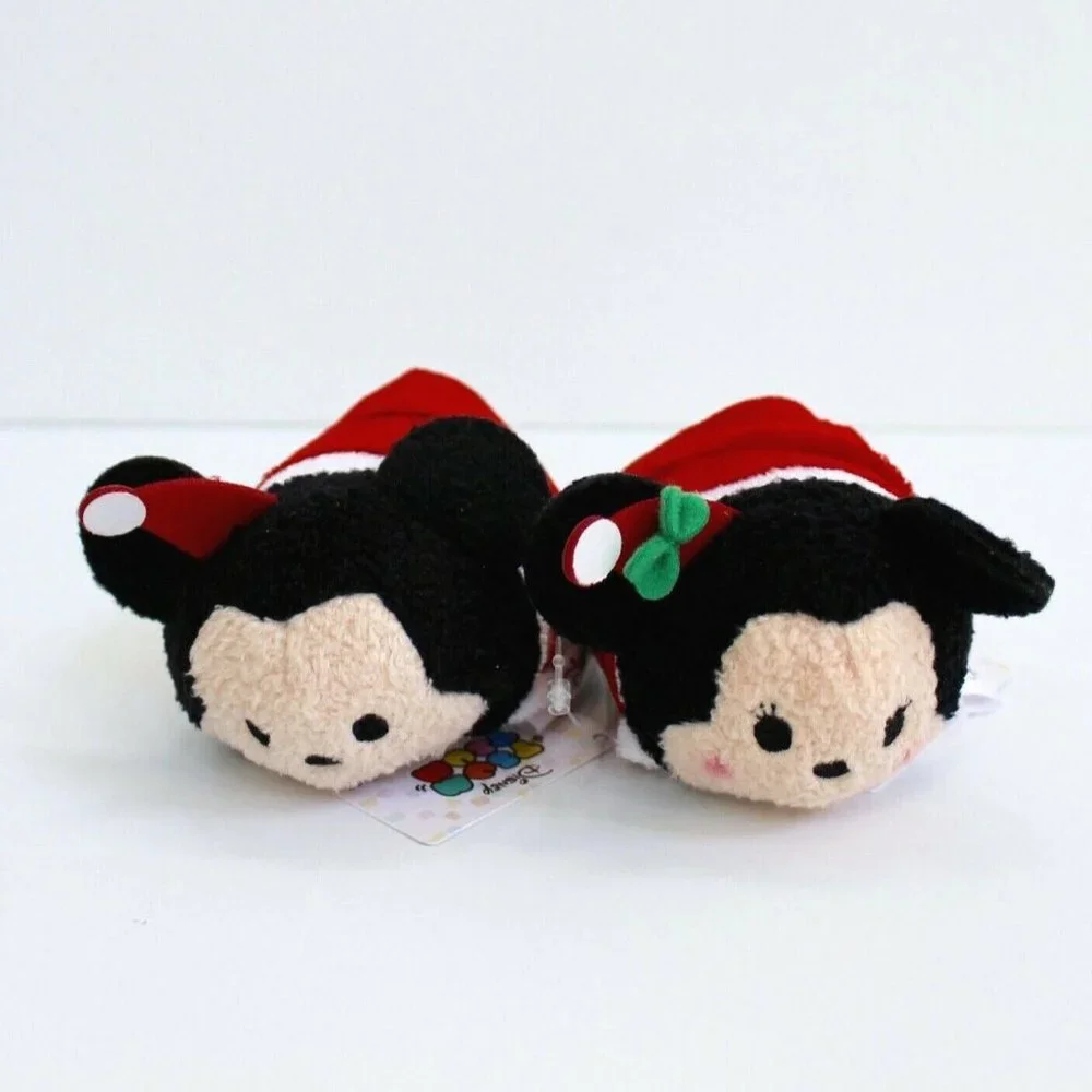 Disney Mini tsum tsum Holiday Mickey Mouse & Minnie Mouse Characters Plush 3.5
